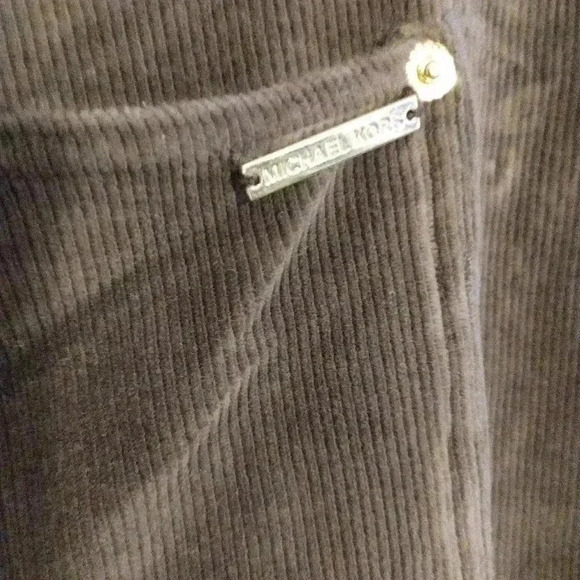Michael Kors Brown Corduroy Pull On Skinny Pants - M - Picture 7 of 7